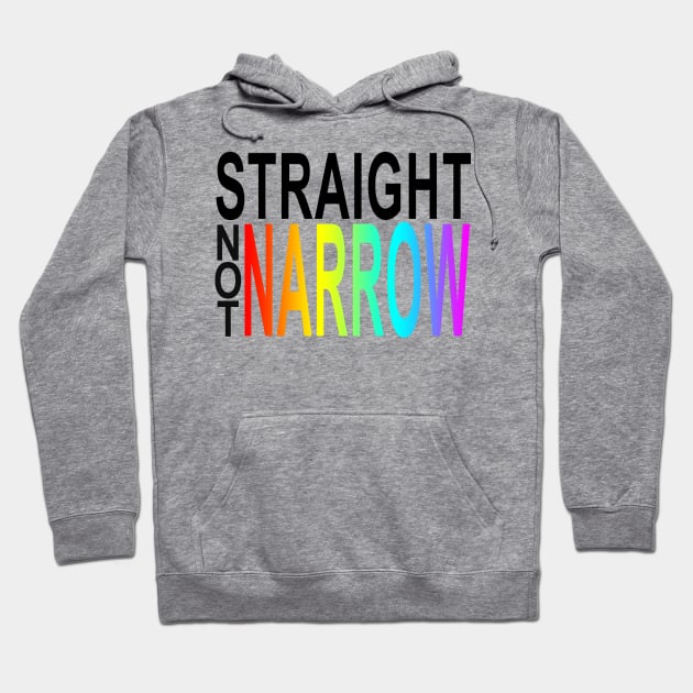 straight not narrow minded Hoodie by chromatosis